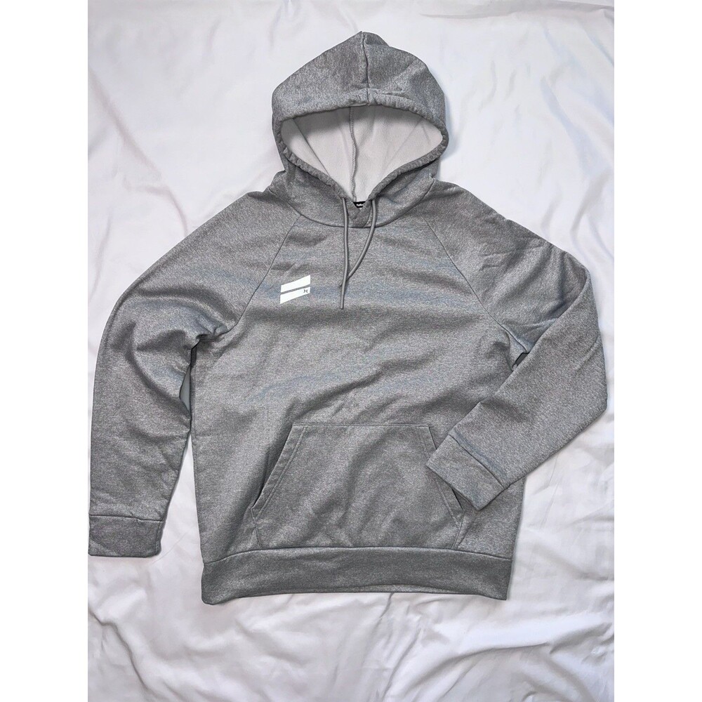 Hurley Hoodie Sweatshirt Mens L Gray Pullover w/Logo Casual